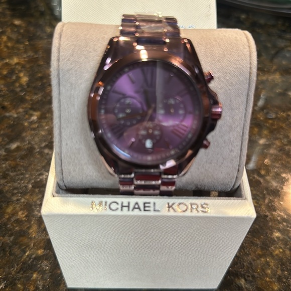 Michael Kors Purple Chronograph Watch - Picture 2 of 7